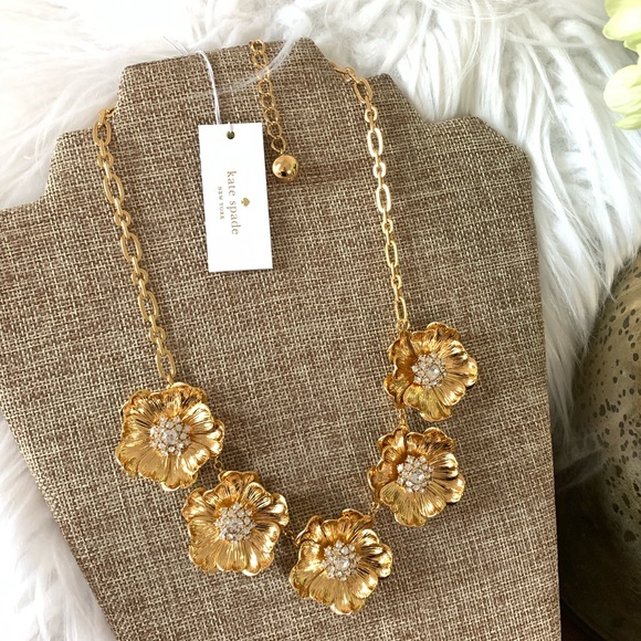 RELISTING Kate Spade Precious Poppies Gold Necklace - Picture 4 of 9